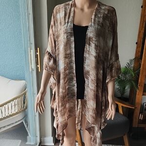 HYFVE Brown Tie-Dye Swim Coverup